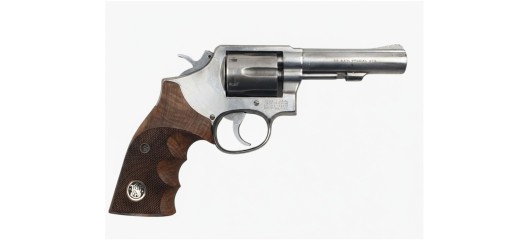 OCCASION - REVOLVER SMITH&WESSON MOD.64-3 INOX CAL.38SP CANON 4" PLAQUETTES GRAND LUXE 4 ETOILES