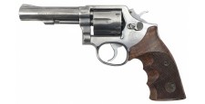 OCCASION - REVOLVER SMITH&WESSON MOD.64-3 INOX CAL.38SP CANON 4" PLAQUETTES GRAND LUXE 4 ETOILES
