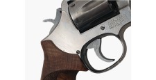 OCCASION - REVOLVER SMITH&WESSON MOD.64-3 INOX CAL.38SP CANON 4" PLAQUETTES GRAND LUXE 4 ETOILES