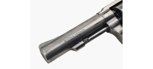 OCCASION - REVOLVER SMITH&WESSON MOD.64-3 INOX CAL.38SP CANON 4" PLAQUETTES GRAND LUXE 4 ETOILES
