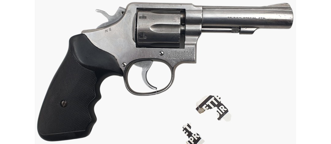 OCCASION - REVOLVER SMITH&WESSON MOD.64-3 INOX CAL.38SP CANON 4" AGRÉE TAR