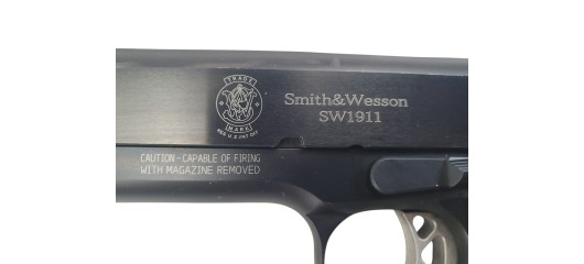 FOIRE OCCASION - PISTOLET SMITH & WESSON MODELE SW 1911 CAL.45ACP - EXCELLENT ETAT