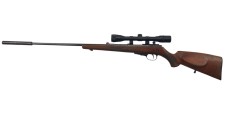 FOIRE OCCASION - CARABINE CARL WALTHER CAL.22LR + LUNETTE NIKKO STIRLING 4X32 + MODERATEUR