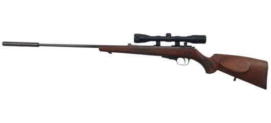 FOIRE OCCASION - CARABINE CARL WALTHER CAL.22LR + LUNETTE NIKKO STIRLING 4X32 + MODERATEUR