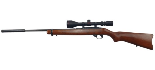 RUGER OCCASION - CARABINE SEMI-AUTO RUGER 10/22 FILETÉE CAL.22LR + LUNETTE SIMMONS 3-9x50 + MODERATEUR