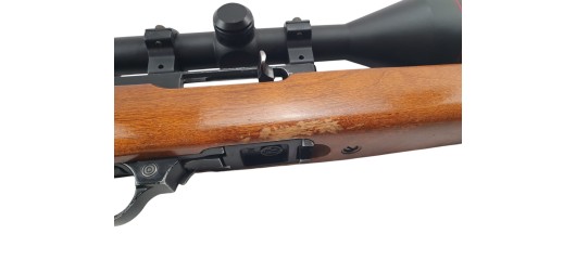 RUGER OCCASION - CARABINE SEMI-AUTO RUGER 10/22 FILETÉE CAL.22LR + LUNETTE SIMMONS 3-9x50 + MODERATEUR