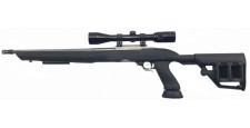 RUGER OCCASION - CARABINE SEMI-AUTO RUGER 10/22 INOX CUSTOM FILETÉE CAL.22LR + LUNETTE BUSHNELL 3-9x40