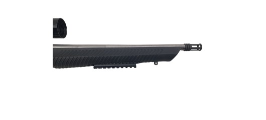 RUGER OCCASION - CARABINE SEMI-AUTO RUGER 10/22 INOX CUSTOM FILETÉE CAL.22LR + LUNETTE BUSHNELL 3-9x40