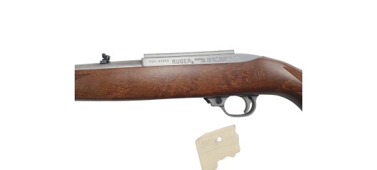 RUGER OCCASION - RARE CARABINE SEMI-AUTO RUGER 10/22 STUTZEN INOX CAL.22LR FILETÉE