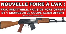 FOIRE AK - CARABINE WBP AK JACK BOIS CAL.7.62x39 + 1 CHARGEUR 30 COUPS OFFERT !