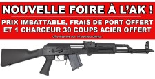 FOIRE AK - CARABINE WBP AK JACK SYNTHETIQUE CAL.7.62x39 + 1 CHARGEUR 30 COUPS OFFERT !
