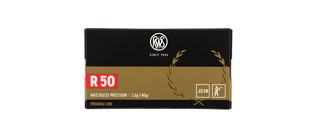BOITE DE 50 CARTOUCHES RWS R 50 CAL.22LR 40GR