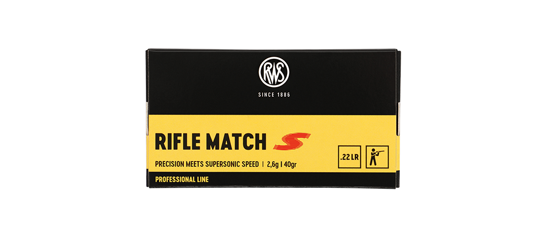 BOITE DE 50 CARTOUCHES RWS RIFLE MATCH S CAL.22LR 40GR