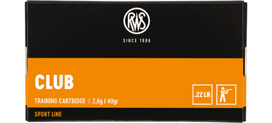 BOITE DE 50 CARTOUCHES RWS CLUB CAL.22LR 40GR