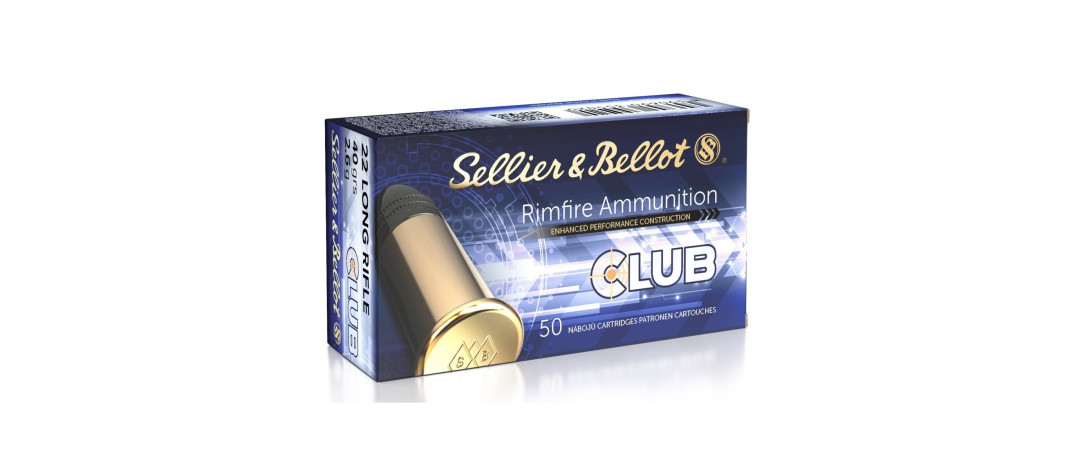 BOITE DE 50 CARTOUCHES SELLIER&BELLOT CLUB CAL.22LR 40GR
