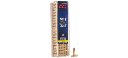 BOITE DE 100 CARTOUCHES CCI MINI MAG HP CAL.22LR 36GR