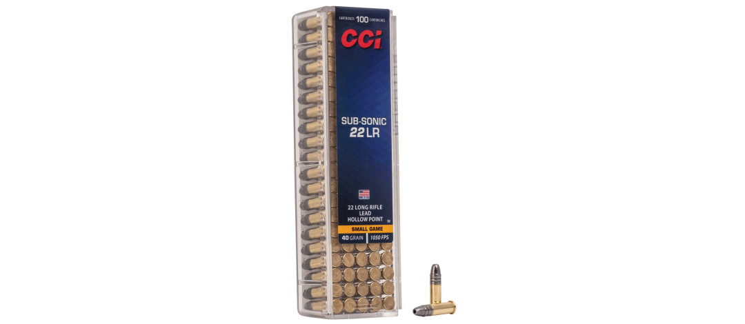 BOITE DE 100 CARTOUCHES CCI SUBSONIC HP CAL.22LR 40GR