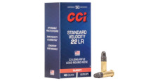 BOITE DE 50 CARTOUCHES CCI STANDARD VELOCITY LRN CAL.22LR 40GR
