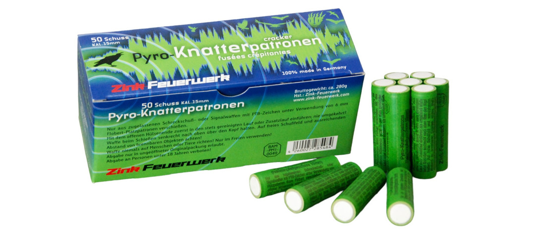 BOITE DE 50 FUSÉES ZINK CRÉPITANTES Ø15mm