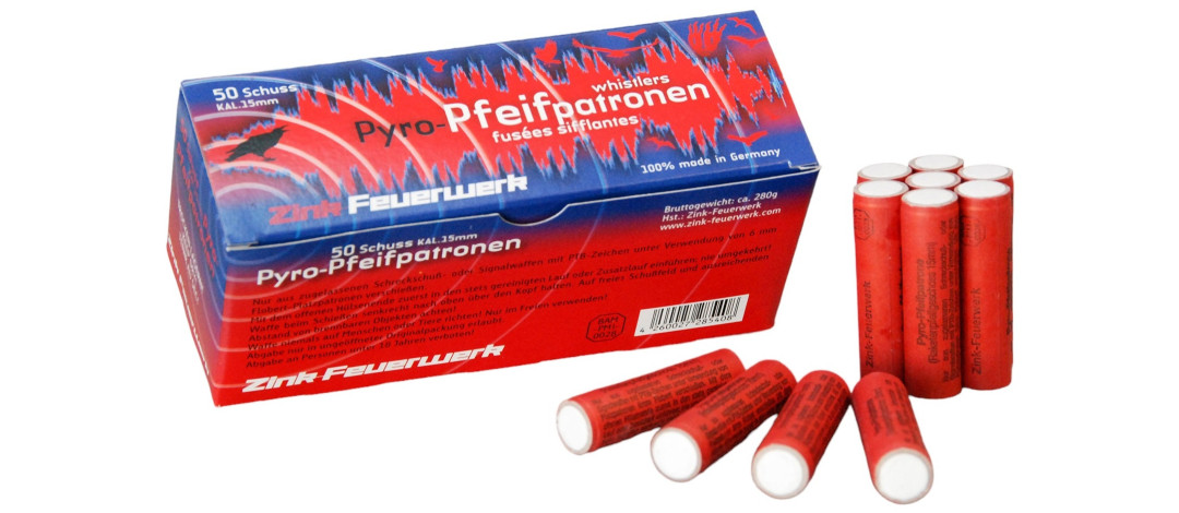 BOITE DE 50 FUSÉES ZINK SIFFLANTES Ø15mm