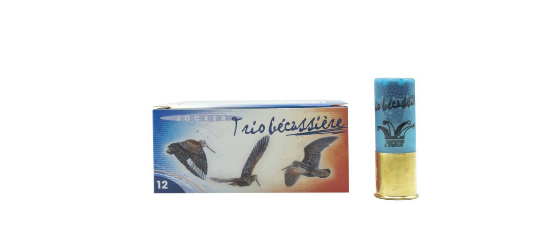 BOITE DE 10 CARTOUCHES JOCKER TRIO BECASSIERE 36G CAL.12/70 PLOMBS 8-9-10