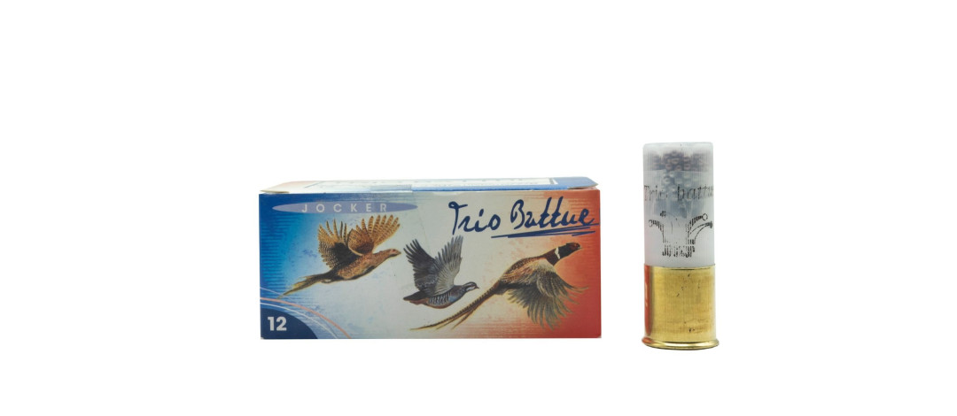 BOITE DE 10 CARTOUCHES JOCKER TRIO BATTUE 33G CAL.12/70 PLOMBS 6-7-8