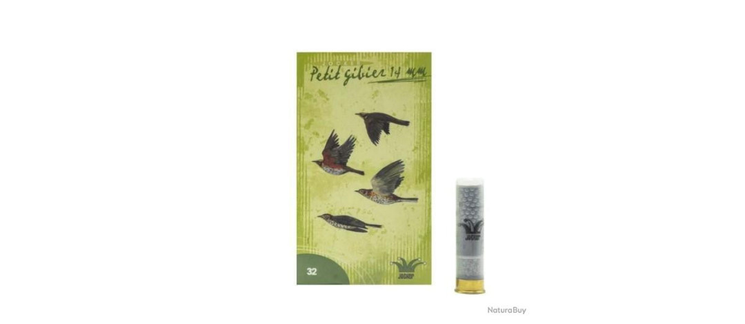 BOITE DE 10 CARTOUCHES JOCKER PETIT CALIBRE BOURRE GRASSE CAL.14MM PLOMB 6