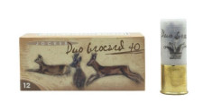 BOITE DE 10 CARTOUCHES JOCKER DUO BROCARD 40G BOURRE JUPE CAL.12/70 PLOMBS 1/2 NICKELÉ