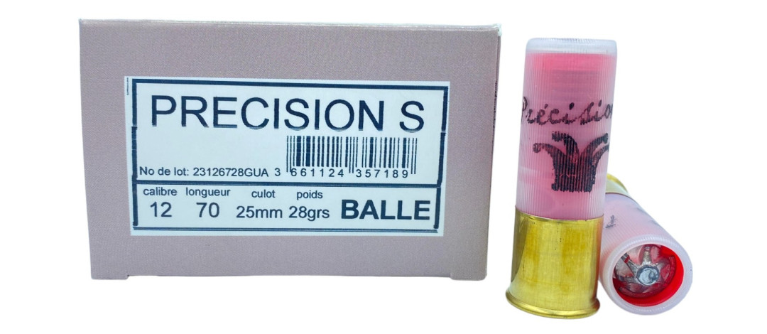 BOITE DE 10 CARTOUCHES JOCKER PRECISION S GALBO 28G CAL.12/70 BALLE