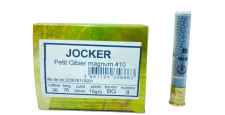 BOITE DE 25 CARTOUCHES JOCKER PETIT CALIBRE 19G BOURRE GRASSE CAL.410/76 PLOMB 8