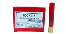 BOITE DE 25 CARTOUCHES JOCKER PETIT CALIBRE 19G BOURRE GRASSE CAL.410/76 PLOMB 6