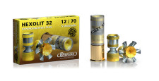 BOITE DE 5 CARTOUCHES DDUPLEKS HEXOLIT 32 CAL.12/70 SLUG EXPANSIVE ACIER