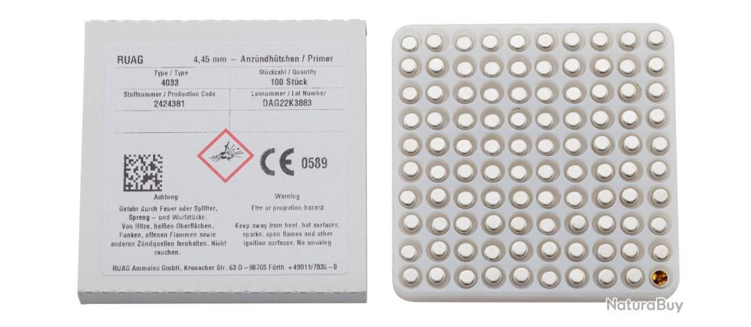 100 AMORCES RWS LARGE PISTOL 5337