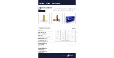 BOITE DE 50 CARTOUCHES MAGTECH CAL.44REM MAG FMJ FLAT NOSE 240GR